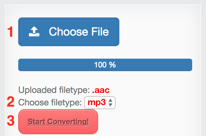 How to convert AAC files online to MP3